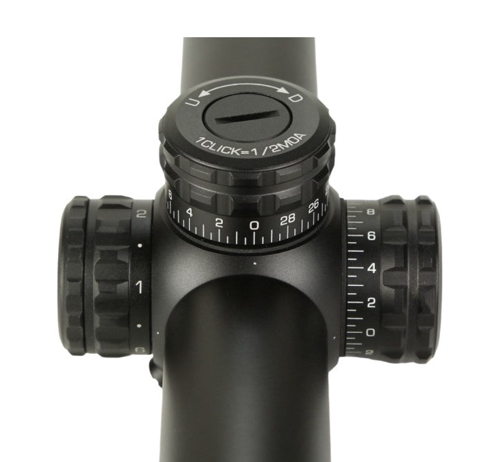 KECK 1-6x24 Drückjagd Zielfernrohr mit Leuchtpunkt | ED Glas